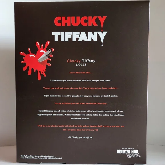 CHUCKY & TIFFANY MONSTER HIGH SKULLECTOR EDITION - Picture 2 of 3